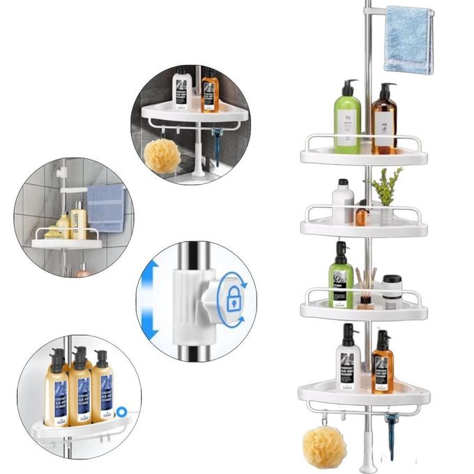 رف زاوية للحمام –أناقة وتنظيم في كل زاوية